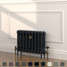 CI-SH450-BLK-TH - Shelbourne Black 3 Column Victorian Cast Iron Radiator H450mm x W692mm CI-SH450-BLK-TH - Shelbourne Black 3 Column Victorian Cast Iron Radiator H450mm x W692mm